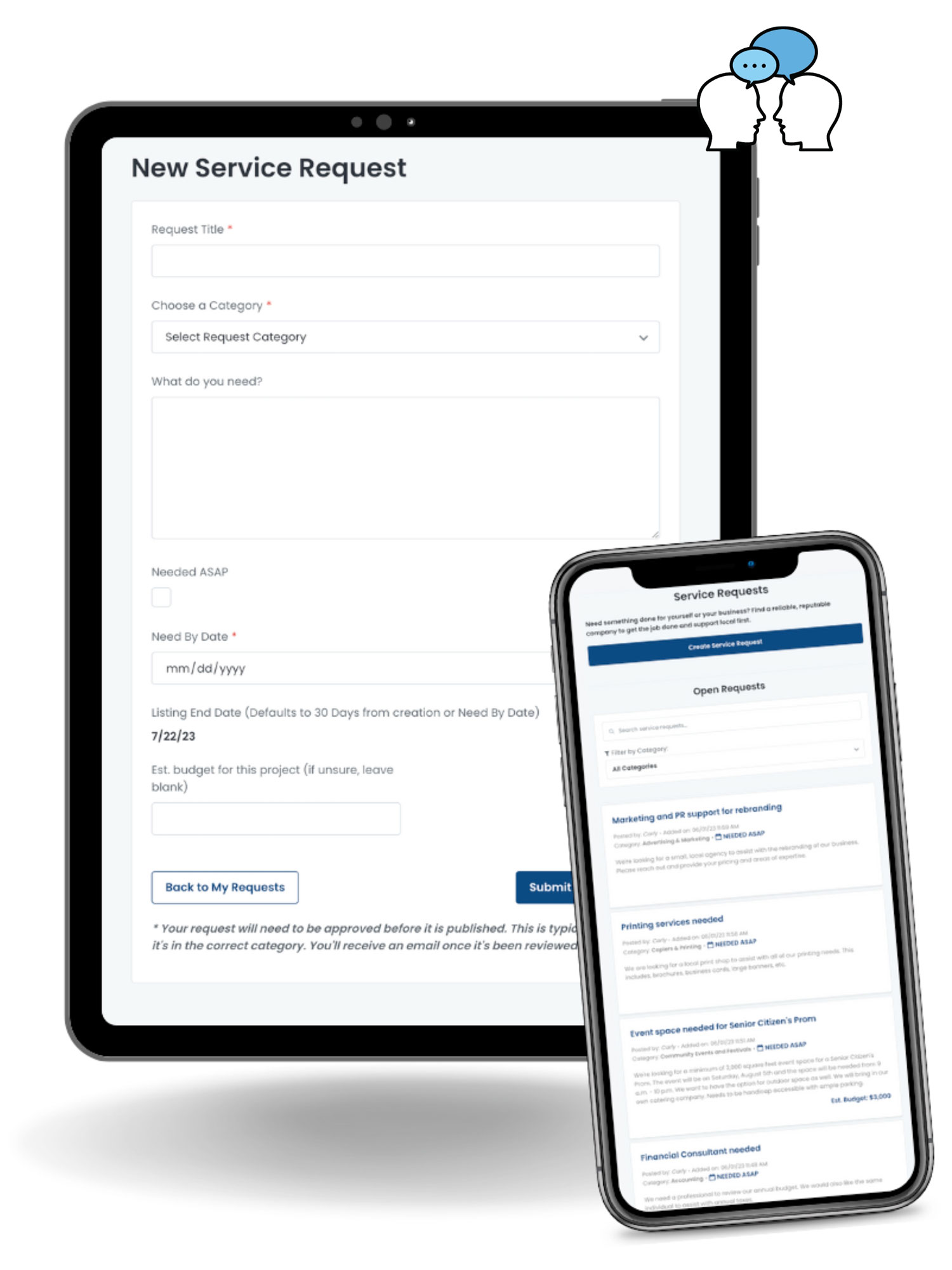 Service request software feature